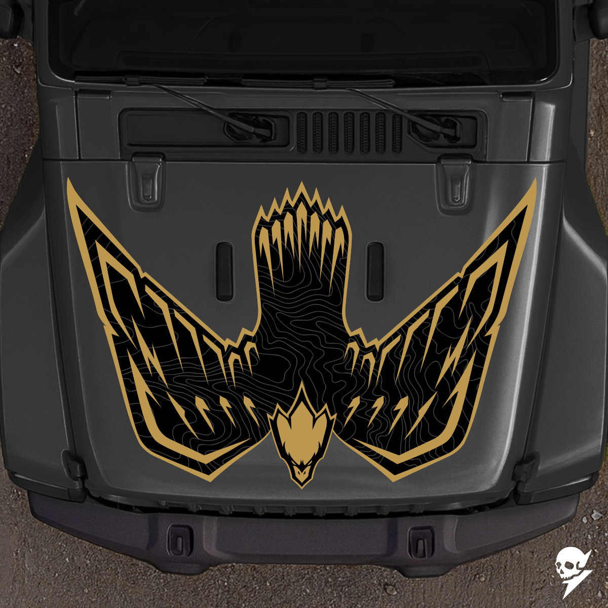 "Golden Eagle- Vanguard" (LeyLine) JL / JT / JK hood